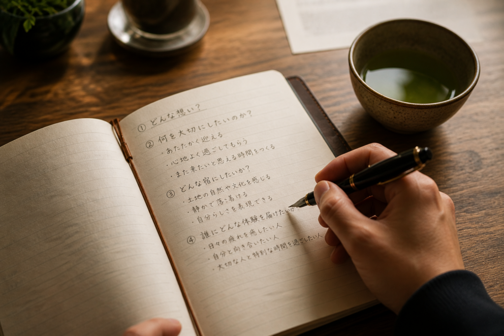 コンセプトを書き出すイメージ